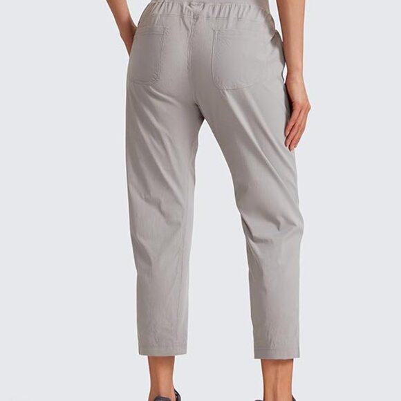 CRZ YOGA Casual 7/8 Pants 25"- Lightweight Workout Outdoor Athletic Track Size L - Picture 2 of 7